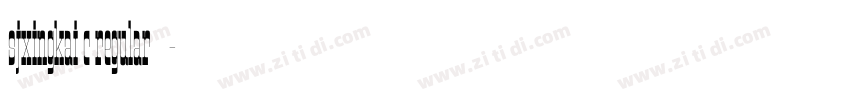 sjxingkai c regular免字体转换